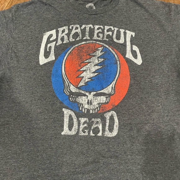 Grateful Dead Ripple Junction Mens XL gray distressed t shirt - Picture 3 of 3